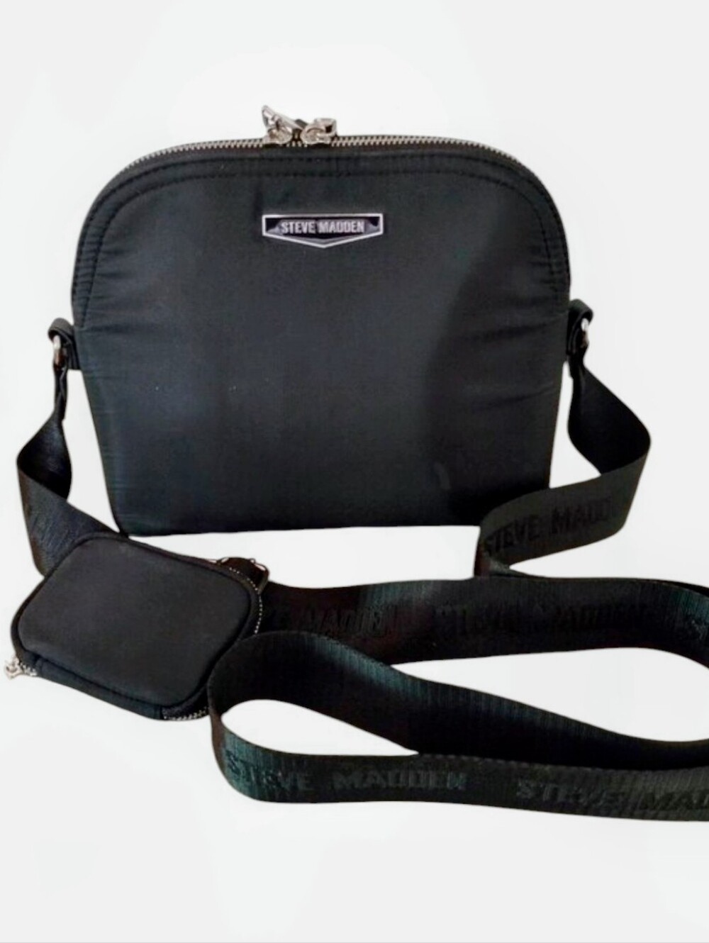 Steve Madden Bmaggie Nylon Crossbody with Detachable Pouch